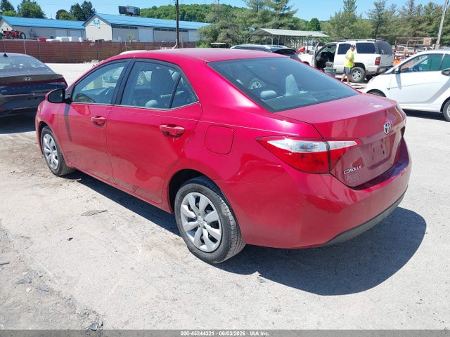 Продаж на аукціоні авто 2016 Toyota Corolla Le, vin: 2T1BURHE8GC625957, номер лоту: 45244321