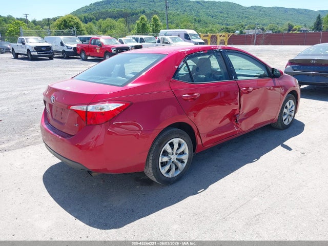 Продаж на аукціоні авто 2016 Toyota Corolla Le, vin: 2T1BURHE8GC625957, номер лоту: 45244321