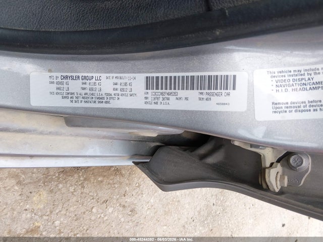 Продажа на аукционе авто 2015 Chrysler 200 Limited, vin: 1C3CCCAB2FN605353, номер лота: 45244392