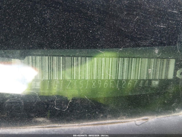 45244470 :رقم المزاد ، 1G1ZT51896F126744 vin ، 2006 Chevrolet Malibu Lt مزاد بيع