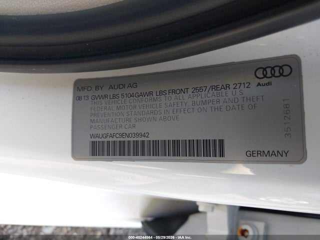 Aukcja sprzedaży 2014 Audi A6 2.0t Premium, vin: WAUGFAFC9EN039942, numer aukcji: 45244564