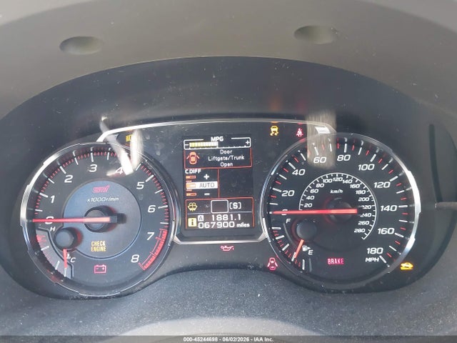 45244698 :رقم المزاد ، JF1VA2R66K9826815 vin ، 2019 Subaru Wrx Sti مزاد بيع