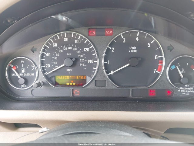 45244734 :رقم المزاد ، 4USCH9331XLF80400 vin ، 1999 Bmw Z3 2.3 مزاد بيع