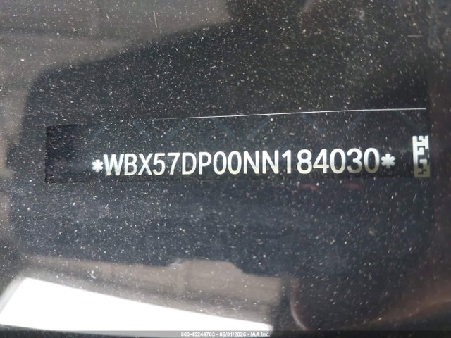 Aukcja sprzedaży 2022 Bmw X3 Xdrive30i, vin: WBX57DP00NN184030, numer aukcji: 45244763