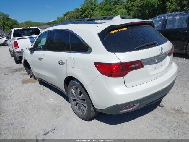 45244951 :رقم المزاد ، 5FRYD4H62GB010224 vin ، 2016 Acura Mdx Technology   Entertainment Packages/technology, Entertainment   Acurawatch Plus Packages مزاد بيع