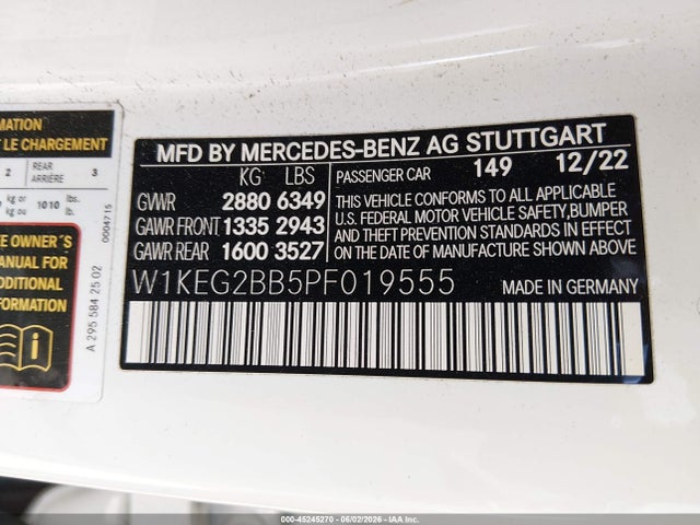 Mercedes-Benz Eqe 350 2023 W1KEG2BB5PF019555 Image 9