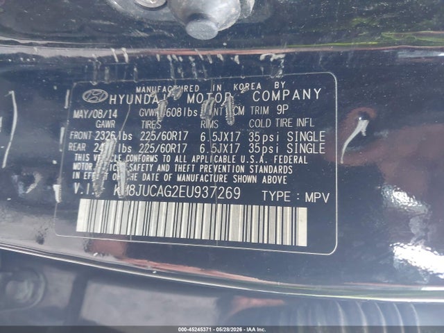 Aukcja sprzedaży 2014 Hyundai Tucson Walking Dead Edition, vin: KM8JUCAG2EU937269, numer aukcji: 45245371