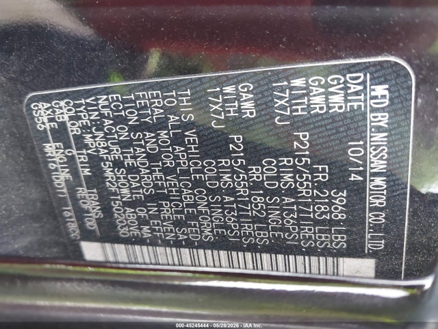 Продаж на аукціоні авто 2015 Nissan Juke Sl, vin: JN8AF5MR2FT502030, номер лоту: 45245444