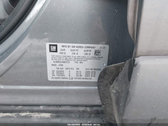 Aukcja sprzedaży 2022 Buick Encore Gx Awd Preferred, vin: KL4MMCSL6NB076732, numer aukcji: 45245600