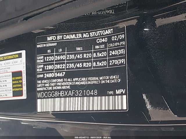 Продажа на аукционе авто 2010 Mercedes-benz Glk 350 4matic, vin: WDCGG8HBXAF321048, номер лота: 45245713
