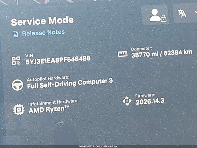 Tesla Model 3 Rear-wheel Drive 2023 5YJ3E1EA8PF548488 Image 15