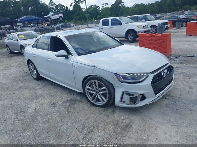 2022 Audi A4 Premium Plus 45 Tfsi S Line Quattro S Tronic მანქანა იყიდება აუქციონზე, vin: WAUEAAF40NN008576, აუქციონის ნომერი: 45245981