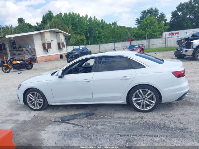 2022 Audi A4 Premium Plus 45 Tfsi S Line Quattro S Tronic მანქანა იყიდება აუქციონზე, vin: WAUEAAF40NN008576, აუქციონის ნომერი: 45245981