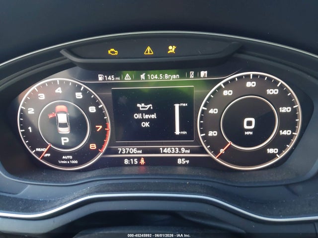 Aukcja sprzedaży 2017 Audi A4 2.0t Premium, vin: WAUENAF4XHN016371, numer aukcji: 45245992