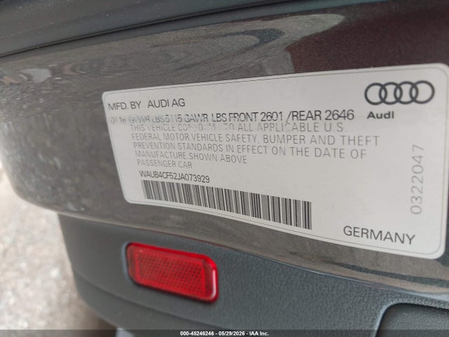 Aukcja sprzedaży 2018 Audi S5 3.0t Premium Plus, vin: WAUB4CF52JA073929, numer aukcji: 45246246