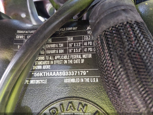 INDIAN MOTORCYCLE CO. Springfield 2016 56KTHAAA8G3337179 Image 10