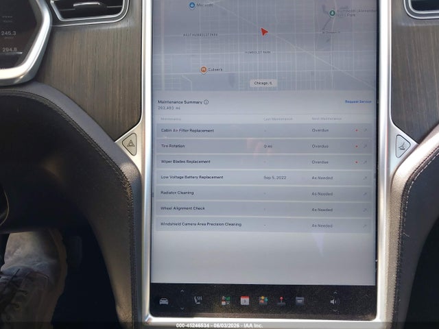 45246534 :رقم المزاد ، 5YJSA1CNXDFP21520 vin ، 2013 Tesla Model S مزاد بيع