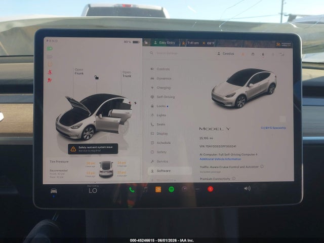 7SAYGDED3PF950241 Tesla Model Y Rwd