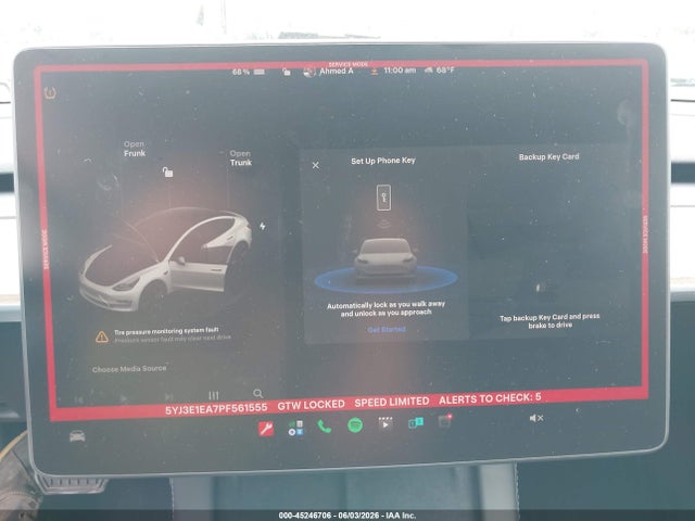 Продаж на аукціоні авто 2023 Tesla Model 3 Rear-wheel Drive, vin: 5YJ3E1EA7PF561555, номер лоту: 45246706
