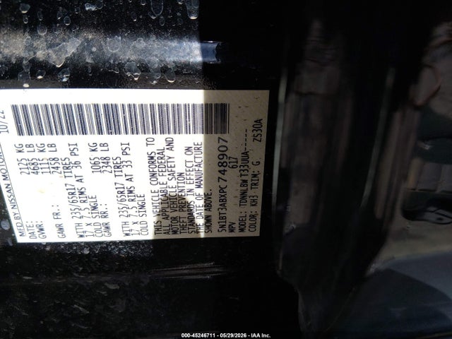 Nissan Rogue S Intelligent Awd 2023 5N1BT3ABXPC748907 Image 9