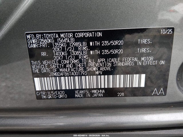 Toyota Bz Limited 2026 JTMBDAFB6TA001793 Image 9