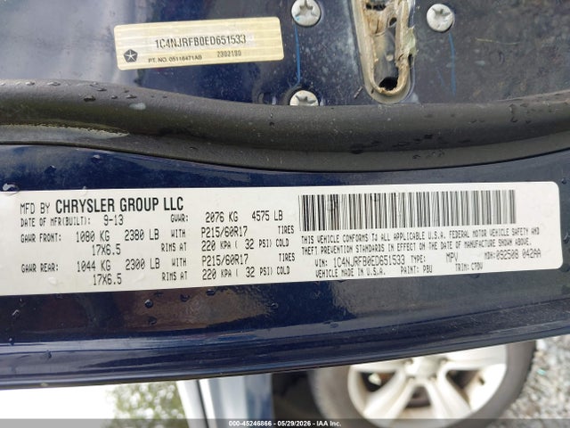 Jeep Patriot Latitude 2014 1C4NJRFB0ED651533 Image 9