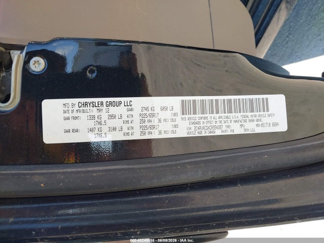 Aukcja sprzedaży 2012 Volkswagen Routan Sel, vin: 2C4RVACGXCR354397, numer aukcji: 45246958