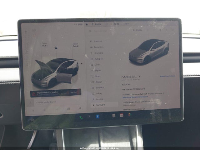 Aukcja sprzedaży 2026 Tesla Model Y Premium Rear-wheel Drive/rear-wheel Drive, vin: 7SAYGDED1TF395073, numer aukcji: 45247030