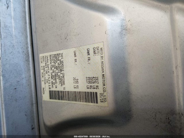 Nissan Altima 2.5 Sv 2018 1N4AL3AP5JC252518 Image 9