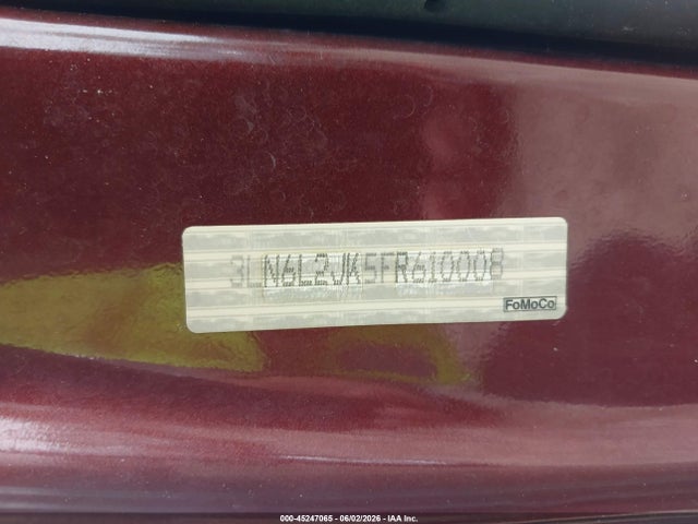 2015 Lincoln Mkz მანქანა იყიდება აუქციონზე, vin: 3LN6L2JK5FR610008, აუქციონის ნომერი: 45247065