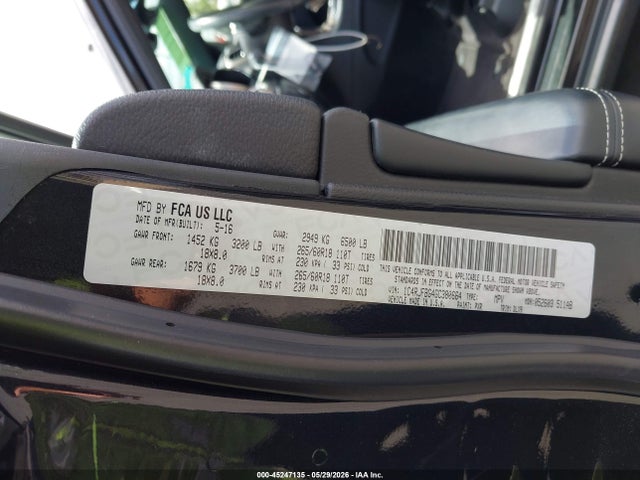 1C4RJFBG4GC380664 Jeep Grand Cherokee Limited