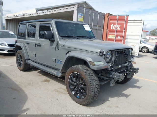 Auction sale of the 2023 Jeep Wrangler 4xe Sahara 4x4, vin: 1C4JJXP67PW691166, lot number: 45247184
