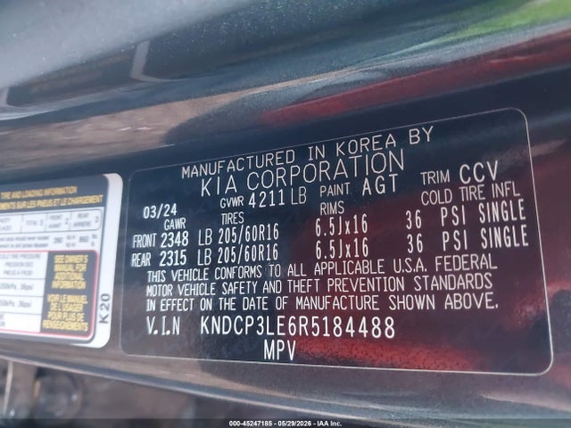 KIA NIRO LX 2024 KNDCP3LE6R5184488 Image 9