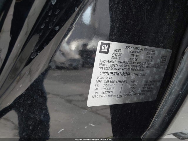 Продаж на аукціоні авто 2017 Chevrolet Colorado Z71, vin: 1GCGTDEN7H1150744, номер лоту: 45247306