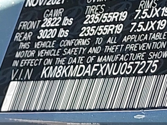 Hyundai IONIQ 5 SE 2022 KM8KMDAFXNU057275 Image 9