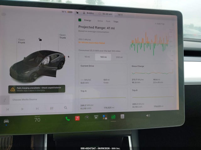 Продажа на аукционе авто 2018 Tesla Model 3 Long Range/performance, vin: 5YJ3E1EB2JF169812, номер лота: 45247347