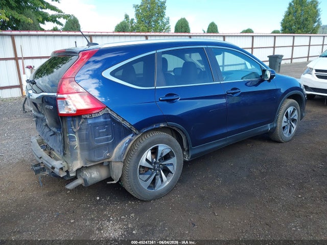 2015 Honda Cr-v Touring მანქანა იყიდება აუქციონზე, vin: 5J6RM4H93FL055307, აუქციონის ნომერი: 45247361