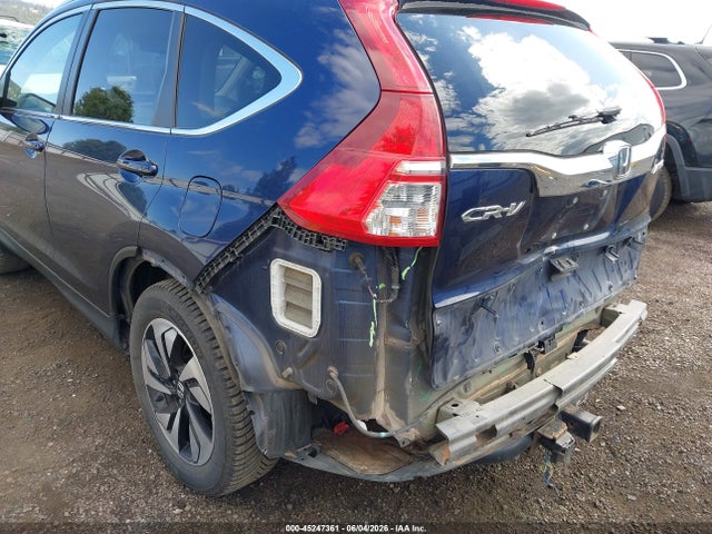 2015 Honda Cr-v Touring მანქანა იყიდება აუქციონზე, vin: 5J6RM4H93FL055307, აუქციონის ნომერი: 45247361
