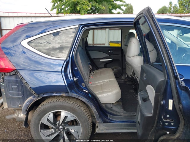 2015 Honda Cr-v Touring მანქანა იყიდება აუქციონზე, vin: 5J6RM4H93FL055307, აუქციონის ნომერი: 45247361