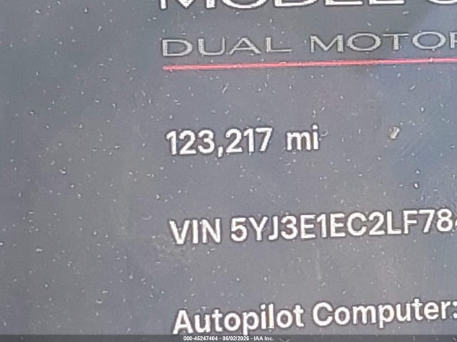 Auction sale of the 2020 Tesla Model 3 Performance Dual Motor All-wheel Drive, vin: 5YJ3E1EC2LF784243, lot number: 45247404