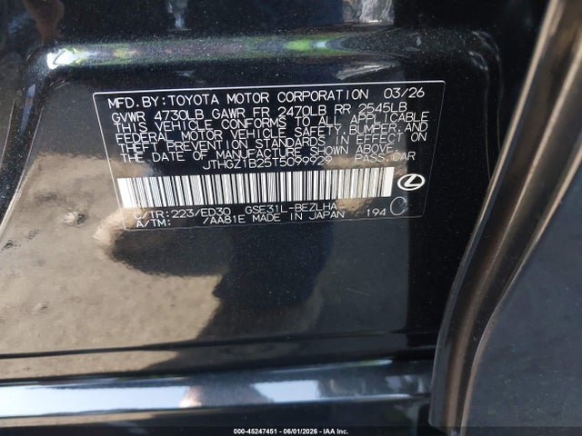 Lexus IS 350 2026 JTHGZ1B25T5099929 Image 22