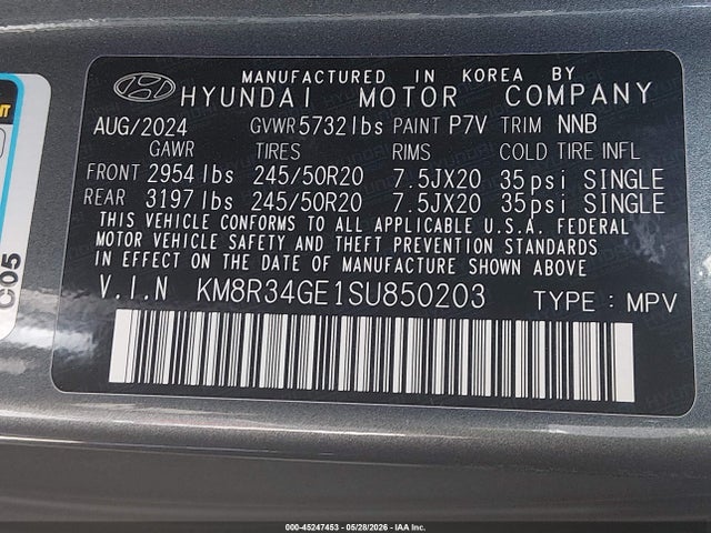 Hyundai Palisade Xrt 2025 KM8R34GE1SU850203 Image 9
