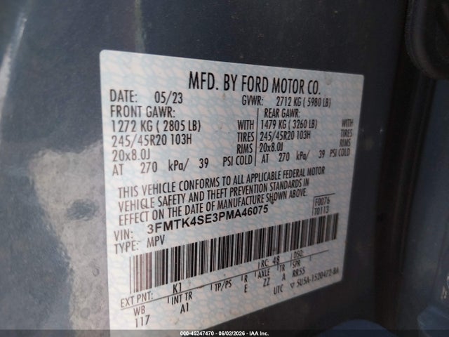 Ford Mustang Mach-e Gt 2023 3FMTK4SE3PMA46075 Image 9