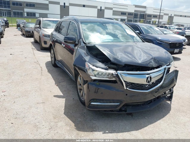 45247516 :رقم المزاد ، 5FRYD4H98GB015664 vin ، 2016 Acura Mdx Advance   Entertainment Packages/advance Package مزاد بيع