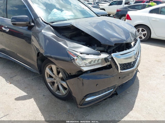 45247516 :رقم المزاد ، 5FRYD4H98GB015664 vin ، 2016 Acura Mdx Advance   Entertainment Packages/advance Package مزاد بيع
