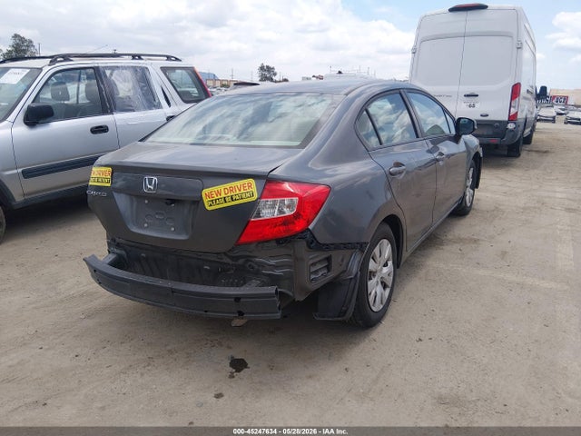Продажа на аукционе авто 2012 Honda Civic Lx, vin: 19XFB2F56CE362462, номер лота: 45247634