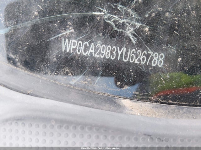 Продажа на аукционе авто 2000 Porsche Boxster, vin: WP0CA2983YU626788, номер лота: 45247850