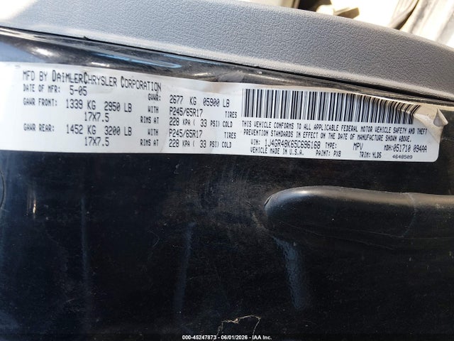 Продаж на аукціоні авто 2005 Jeep Grand Cherokee Laredo, vin: 1J4GR48K65C696168, номер лоту: 45247873