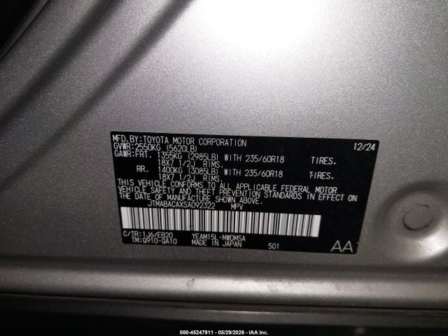 JTMABACAXSA092322 Toyota BZ4X XLE