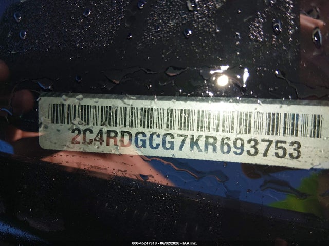 Aukcja sprzedaży 2019 Dodge Grand Caravan Sxt, vin: 2C4RDGCG7KR693753, numer aukcji: 45247919